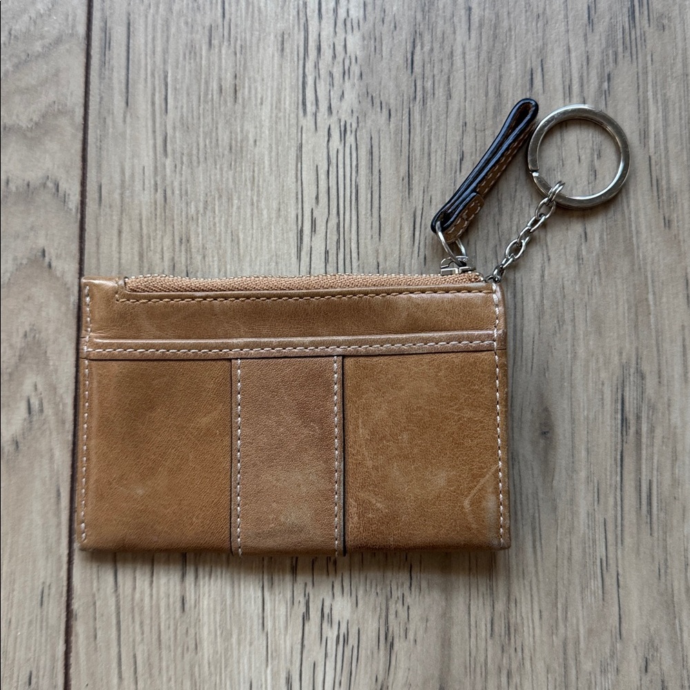Vintage Coach Brown Leather Card Holder Coin Purse Keychain Holder - Picture 2 of 8